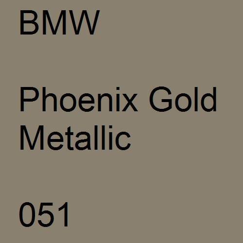 BMW, Phoenix Gold Metallic, 051.